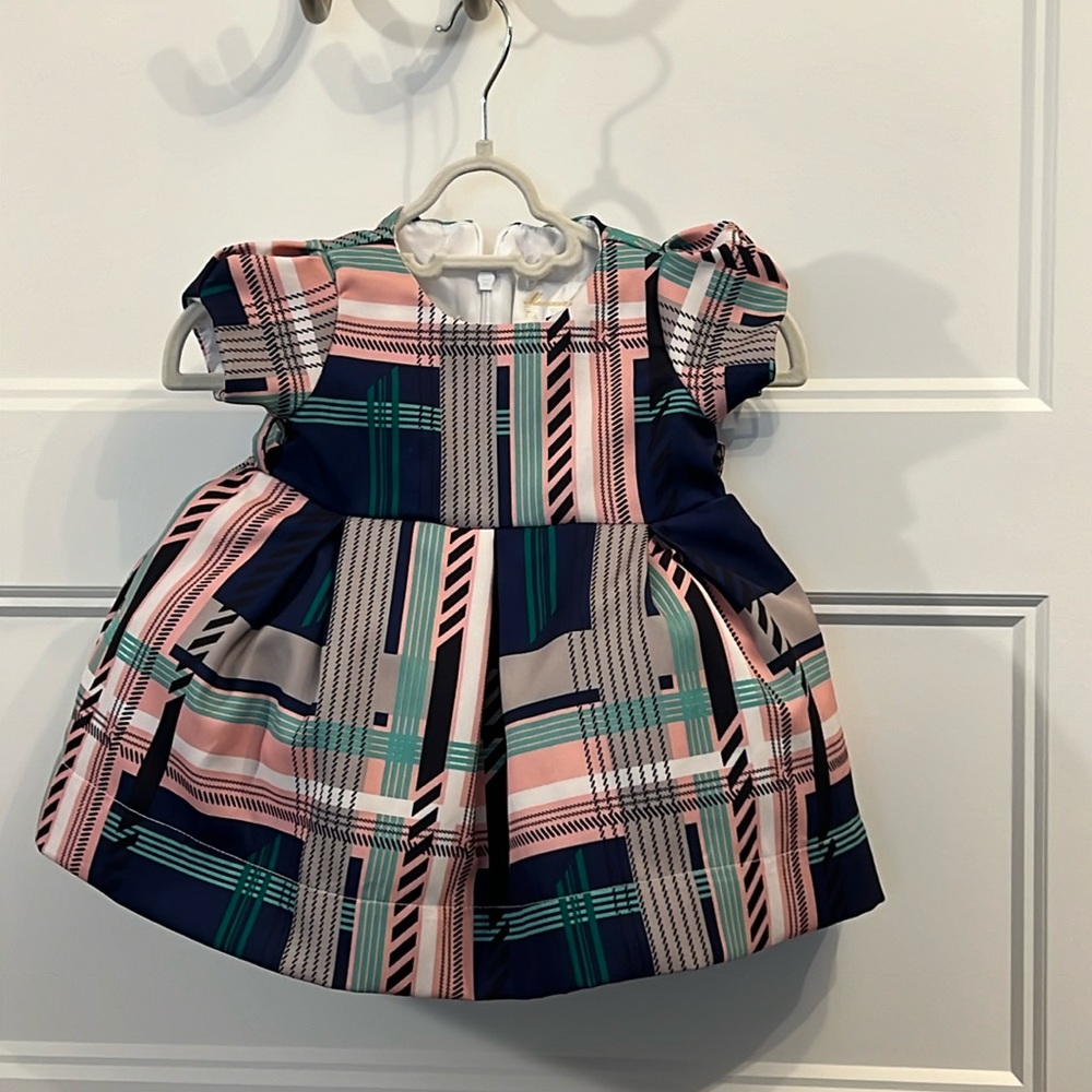 Mademoiselle Charlotte Couture 6M Spring Plaid Dress Great for dress or casual